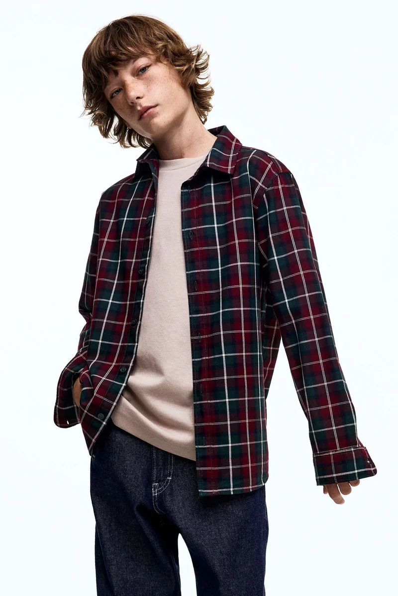 اتش اند ام قميص قطني